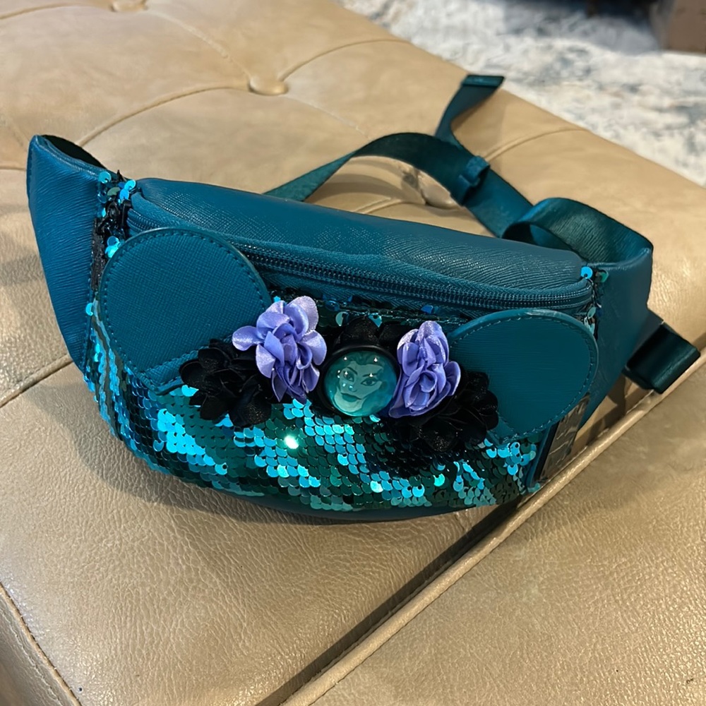 Disney’s haunted mansion loungefly dark turquoise Fannypack